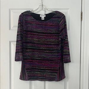 Peck & Peck Classic Black Blouse